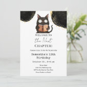 Halloween Cat Next Kapitel 11. Geburtstag Einladung (Stehend Vorderseite)