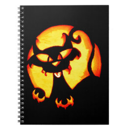 Halloween Cat Notizblock