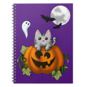 Halloween cat  notizblock (Vorderseite)