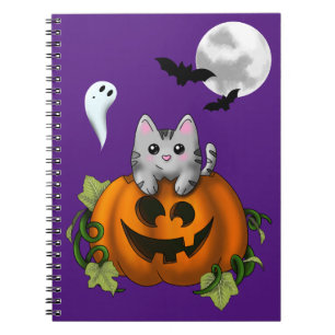 Halloween cat notizblock