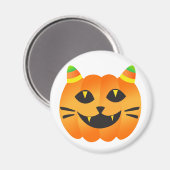 Halloween Cat-o' Lantern Magnet (Vorderseite/Rückseite)