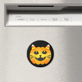 Halloween Cat-o' Lantern Magnet (In Situ (Geschirrspüler))