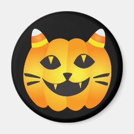 Halloween Cat-o' Lantern Magnet