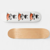 Halloween Cat on Pumpkin Design Skateboard (Horizontal)