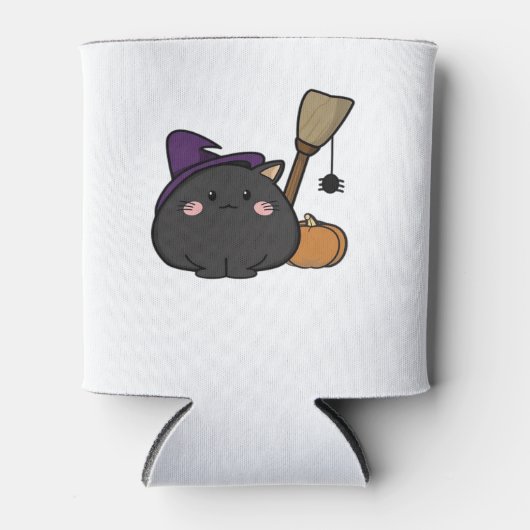 Halloween Cat Oversifizierter T - Shirt Dosenkühler (Vorderseite)