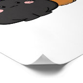 Halloween Cat Oversifizierter T - Shirt Poster (Ecke)