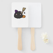 Halloween Cat Oversized T-Shirt Fächer (Vorne und Hinten)