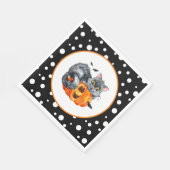 Halloween Cat Paper Napkins Serviette (Ecke)