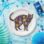 HALLOWEEN CAT PAPPTELLER (Party)