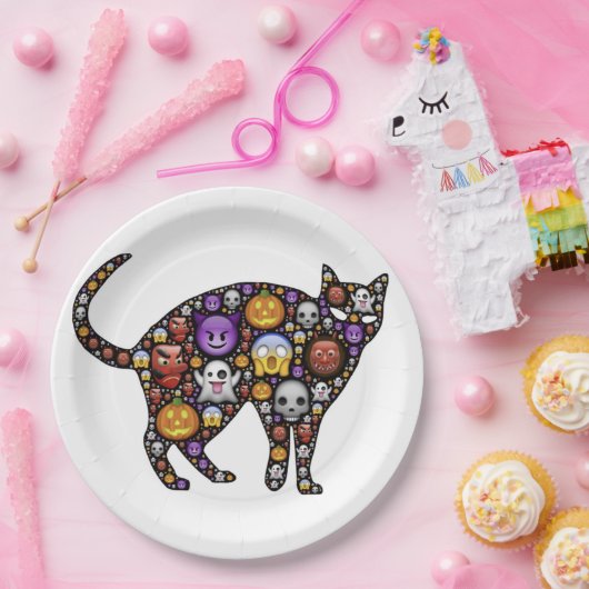HALLOWEEN CAT PAPPTELLER (Party)