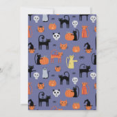 Halloween Cat Party Einladung (Rückseite)