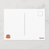 Halloween Cat Party Einladung Postkarte (Rückseite)