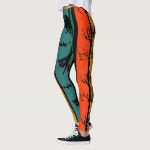 Halloween Cat Party Leggings