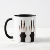 Halloween Cat Paw Claw Marks Cat Scratches Tasse (Links)