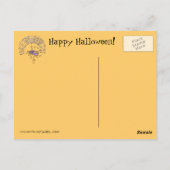 Halloween Cat Postcard Postkarte (Rückseite)