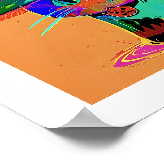 Halloween Cat Poster (Ecke)