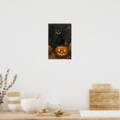 Halloween Cat Poster (Küche)