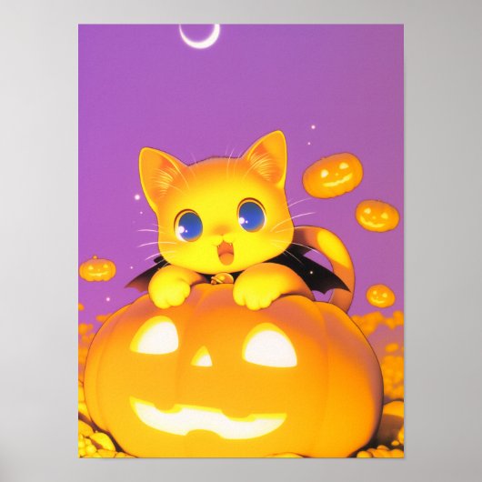 Halloween Cat Poster (Vorne)