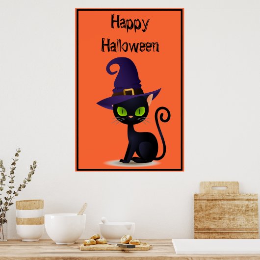 Halloween Cat Poster (Küche)