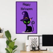 Halloween Cat Poster (Heimbüro)