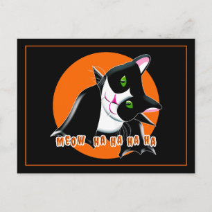 Halloween Cat Postkarte
