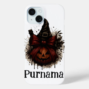 Halloween Cat Pumpkin iPhone Case - Hexchy Fall Vi