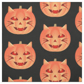 Halloween Cat Pumpkin Stoff (Muster)