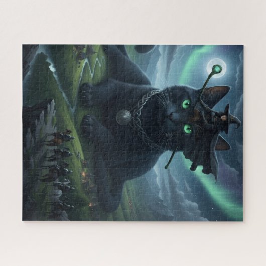 Halloween Cat Puzzle (Horizontal)