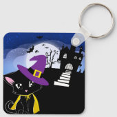 Halloween Cat Schlüsselanhänger (Rückseite)