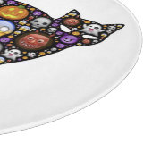 HALLOWEEN CAT SCHNEIDEBRETT (Ecke)