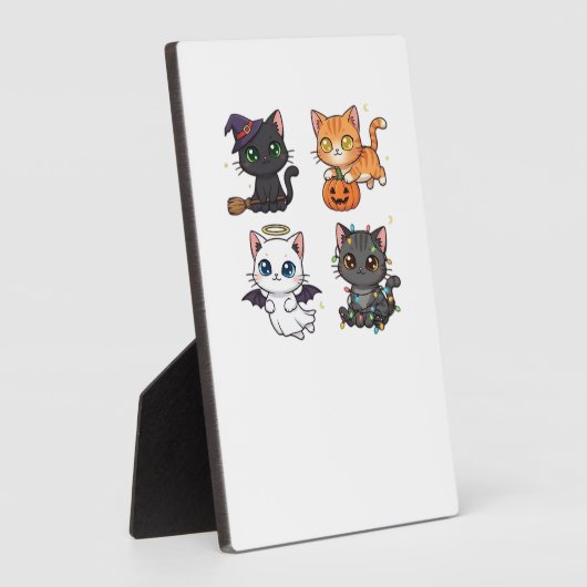Halloween Cat  Spooky and Stylish Feline-Inspired  Fotoplatte (Seite)