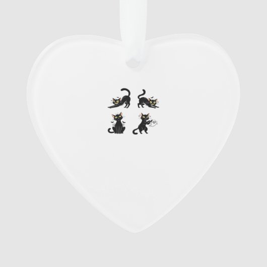 Halloween Cat Spooky and Stylish Feline-Inspired Ornament (Vorderseite)