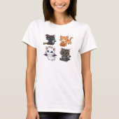 Halloween Cat  Spooky and Stylish Feline-Inspired  T-Shirt (Vorderseite)