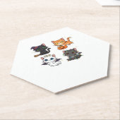 Halloween Cat  Spooky and Stylish Feline-Inspired  Untersetzer (angewinkelt)