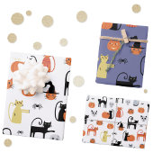 Halloween Cat Spooky Assorted Geschenkpapier Set