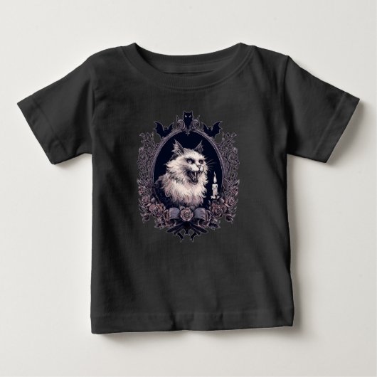 Halloween Cat, Spooky Baby T-shirt (Vorderseite)