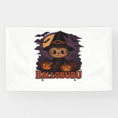 Halloween Cat Spooky und stilvolle Feline Inspirie Banner (Horizontal)