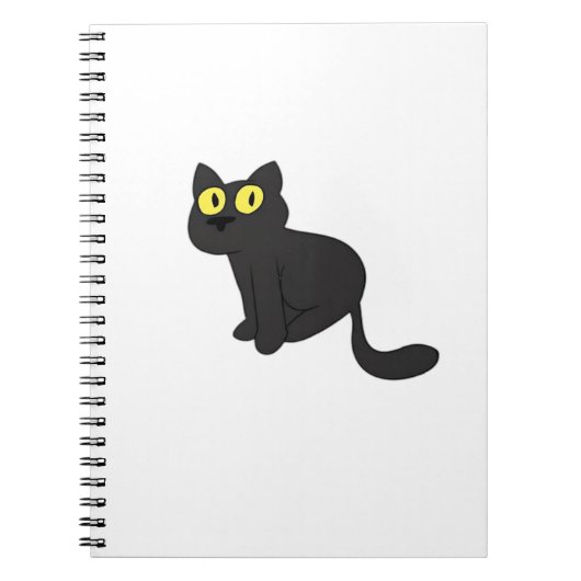 Halloween Cat Spooky und stilvolle Feline Inspirie Notizblock (Vorderseite)