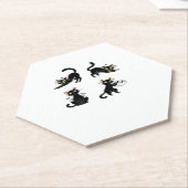 Halloween Cat Spooky und stilvolle Feline Inspirie Untersetzer (angewinkelt)