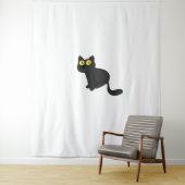 Halloween Cat Spooky und stilvolle Feline Inspirie Wandteppich (Beispiel)