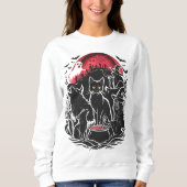 Halloween Cat Spooky - Witchs Sweatshirt (Vorderseite)