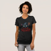 Halloween Cat - Spooky Witz Cat Design T-Shirt (Vorne ganz)