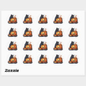 Halloween Cat Stickers (Blatt)