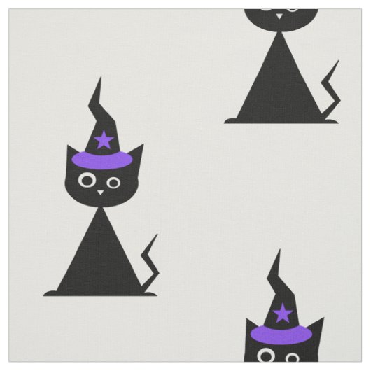 + Halloween Cat + Stoff (Muster)