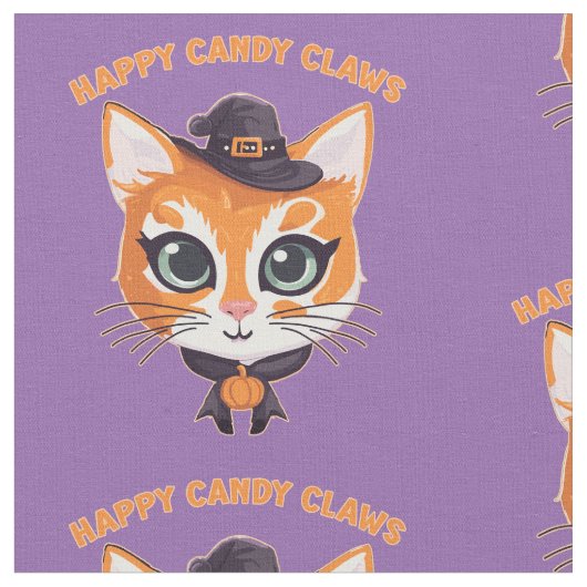 Halloween Cat Stoff (Nahaufnahme)
