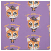 Halloween Cat Stoff (Muster)