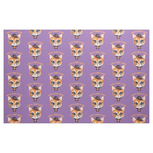 Halloween Cat Stoff (Fat Quarter (45,7 x 55,9 cm))