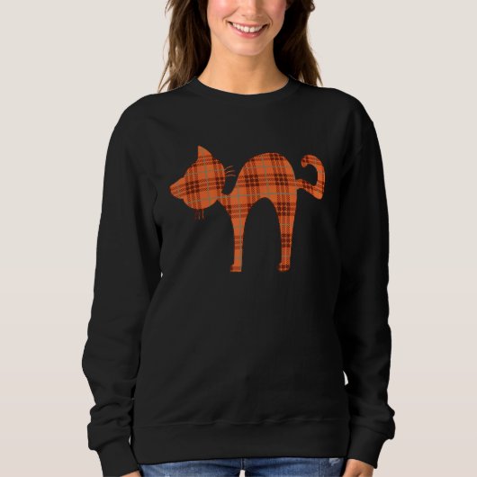 Halloween Cat Sweatshirt (Vorderseite)