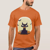 Halloween Cat T-Shirt (Vorderseite)