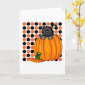 Halloween Cat T - Shirt und Geschenke Karte (Gelbe Blume)